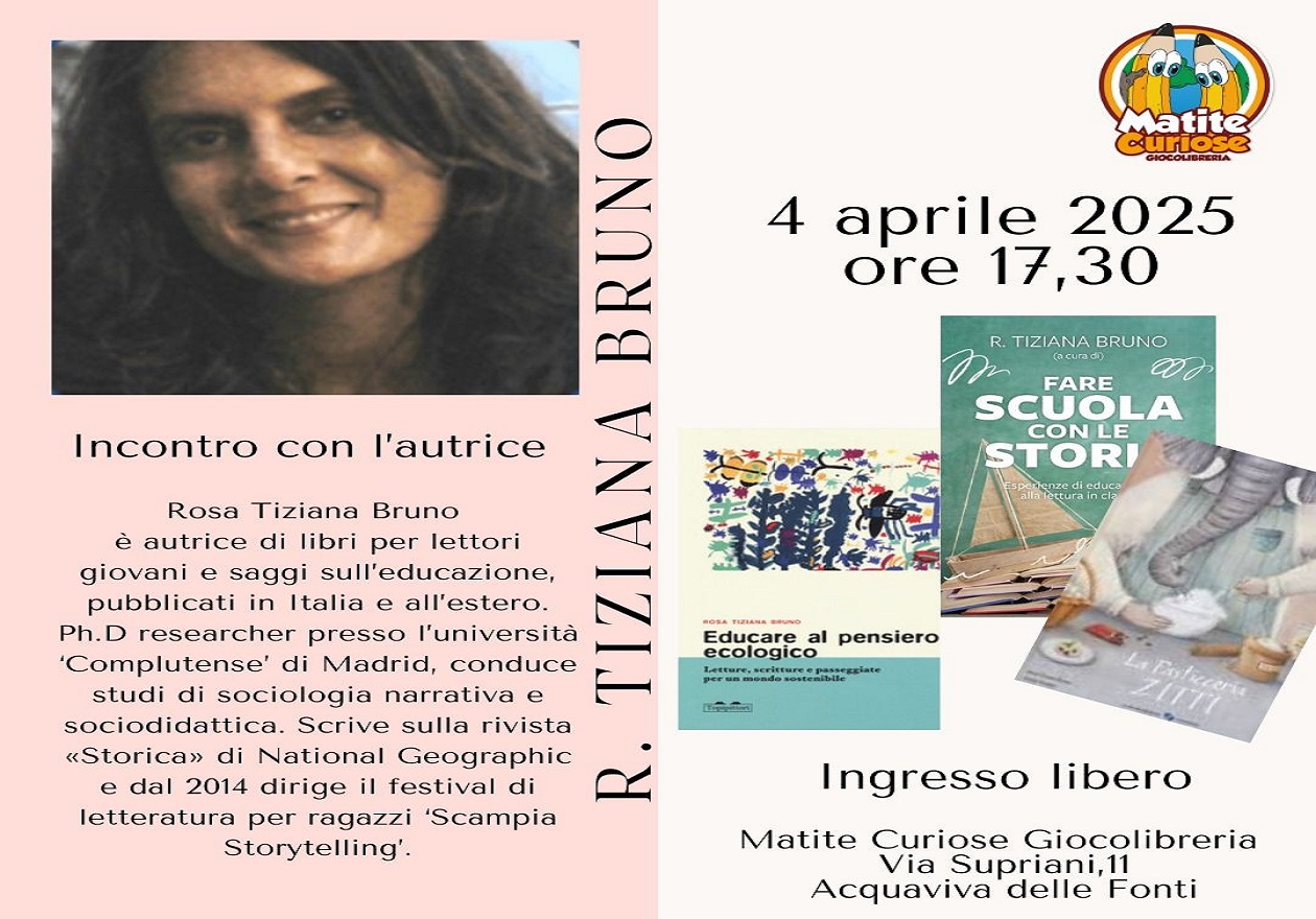 Matite Curiose ospita Rosa Tiziana Bruno: Appuntamento con la pedagogia narrativa