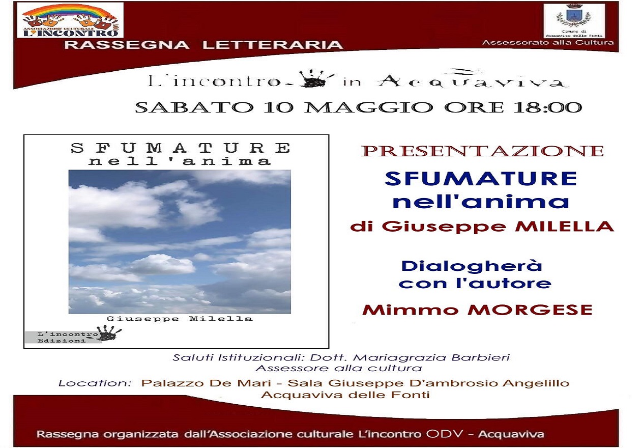 Libri e autori: Giuseppe Milella presenta la sua opera poetica