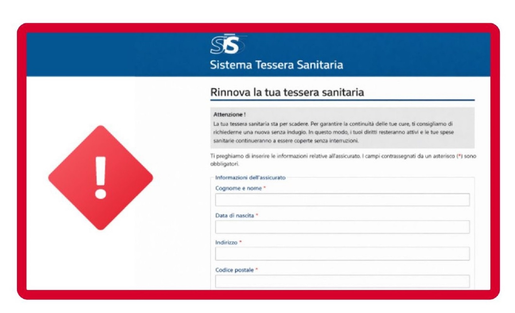 Il Ministero della Salute lancia l’allarme: attenzione tentativo di truffa in corso!